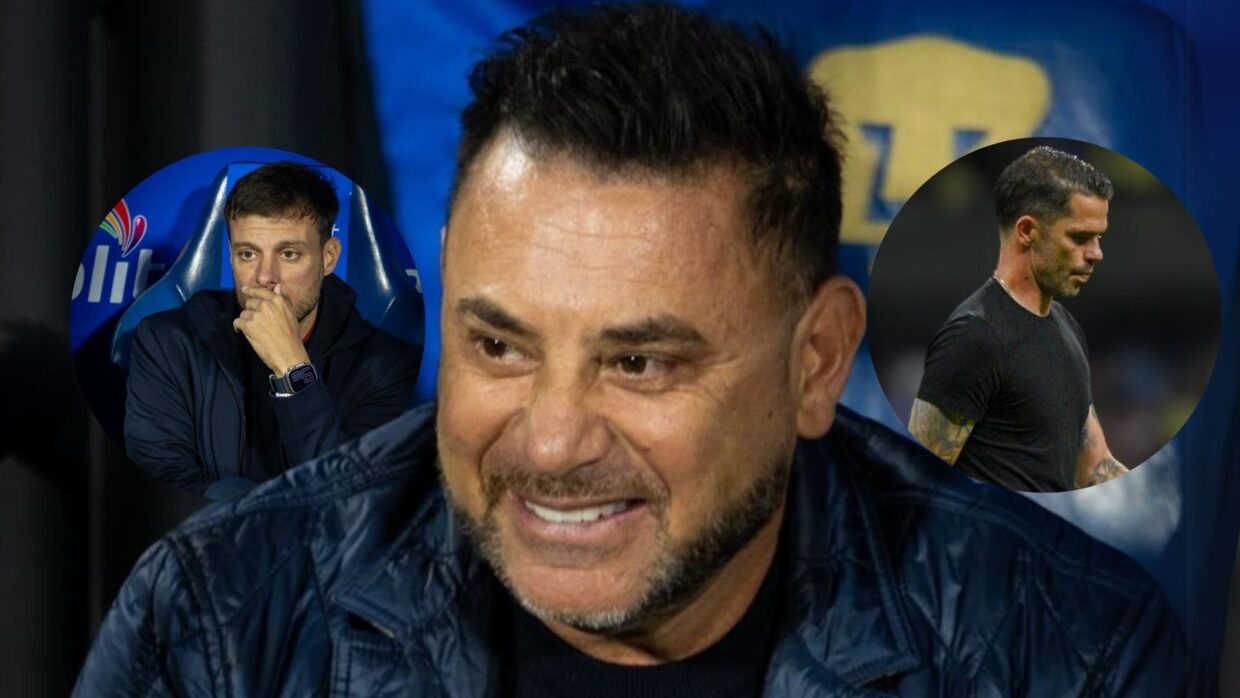 Antonio Mohamed junto a Martín Anselmi y Fernando Gago.