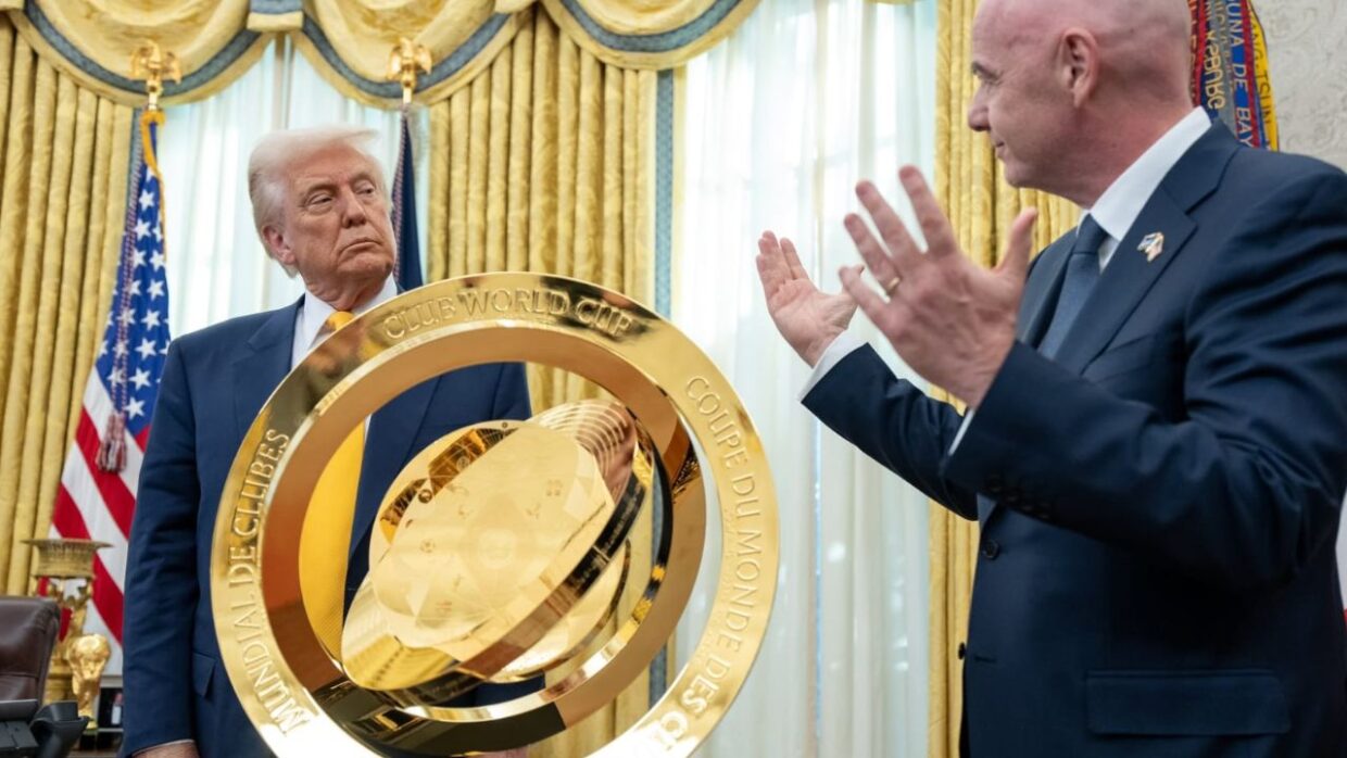 trump e infantino en la casa blanca