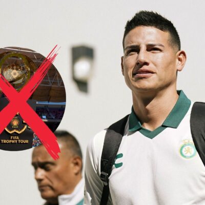 James Rodríguez vistiendo los colores de Club León (X: @clubleonyfc y @FIFAcom)